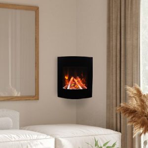 WM-BI-2428-VLR-BG – LUMINA Corner Wall Mount Smart Electric Fireplace