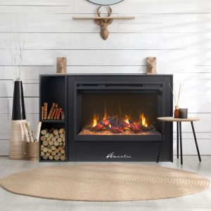 RusticStone Electric Fireplace